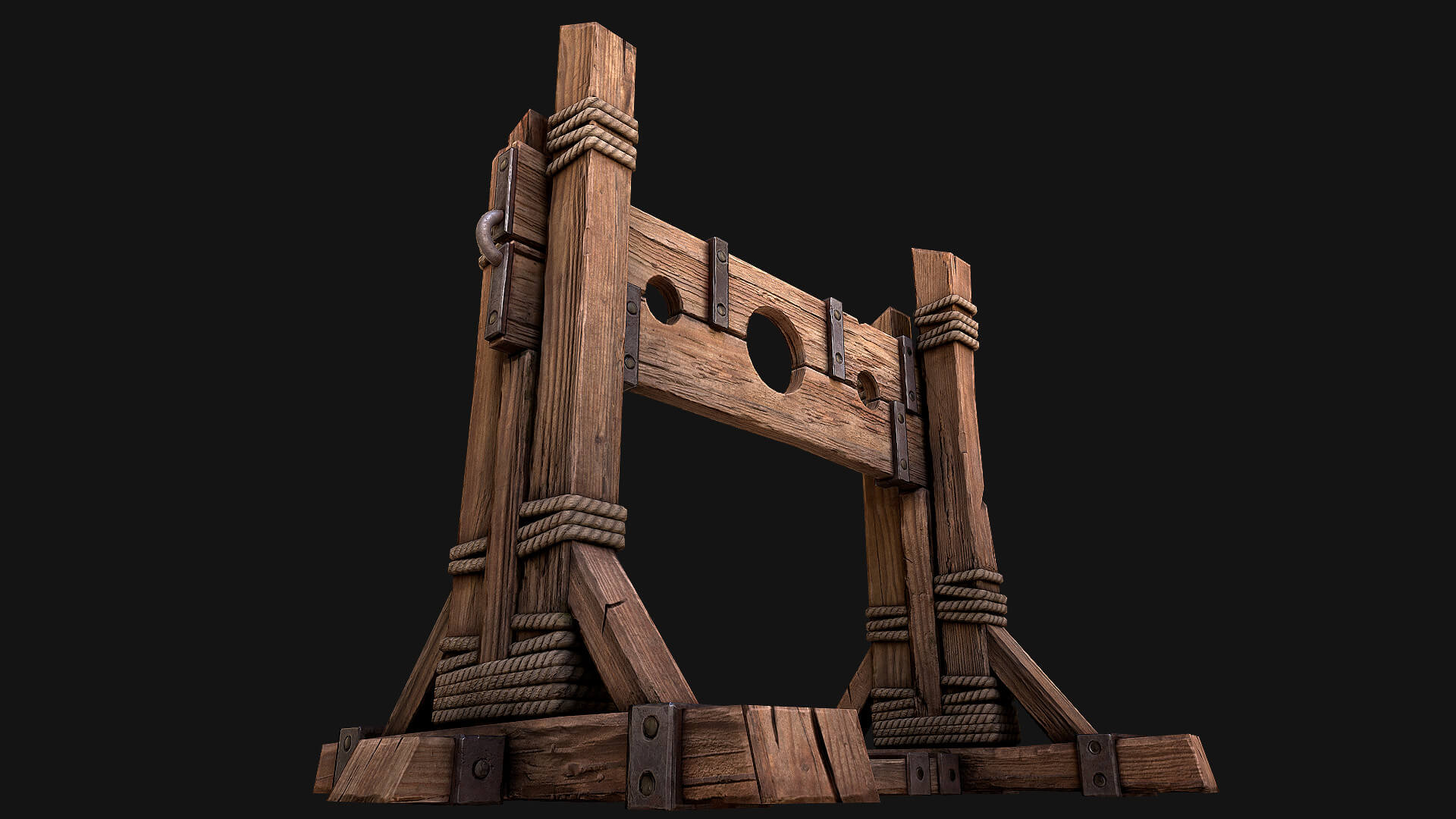 Pillory 3D Model by Dereza