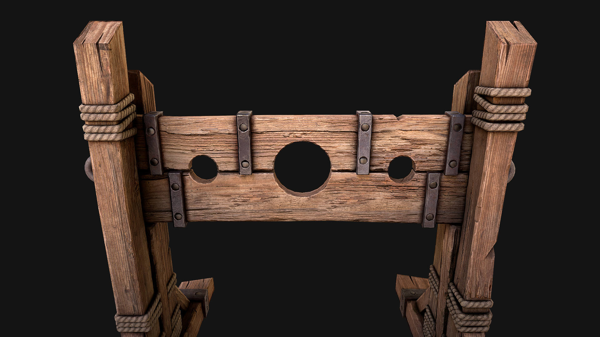 Pillory 3D Model by Dereza