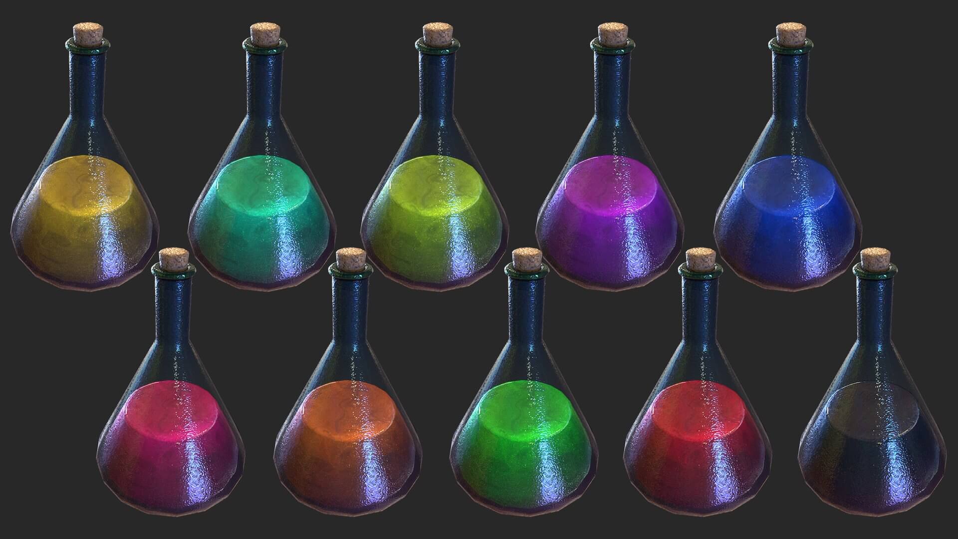 Potion Test Tube 3D Model by Dereza