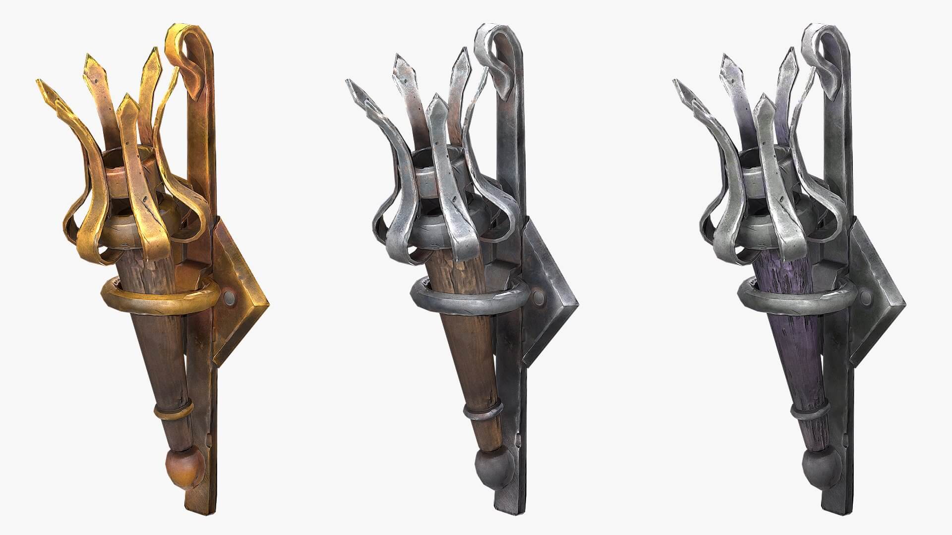 Torch model weights. Torch 3d model. stylised castle 3d model. факел 3д модель. стилизованный факел 3d.