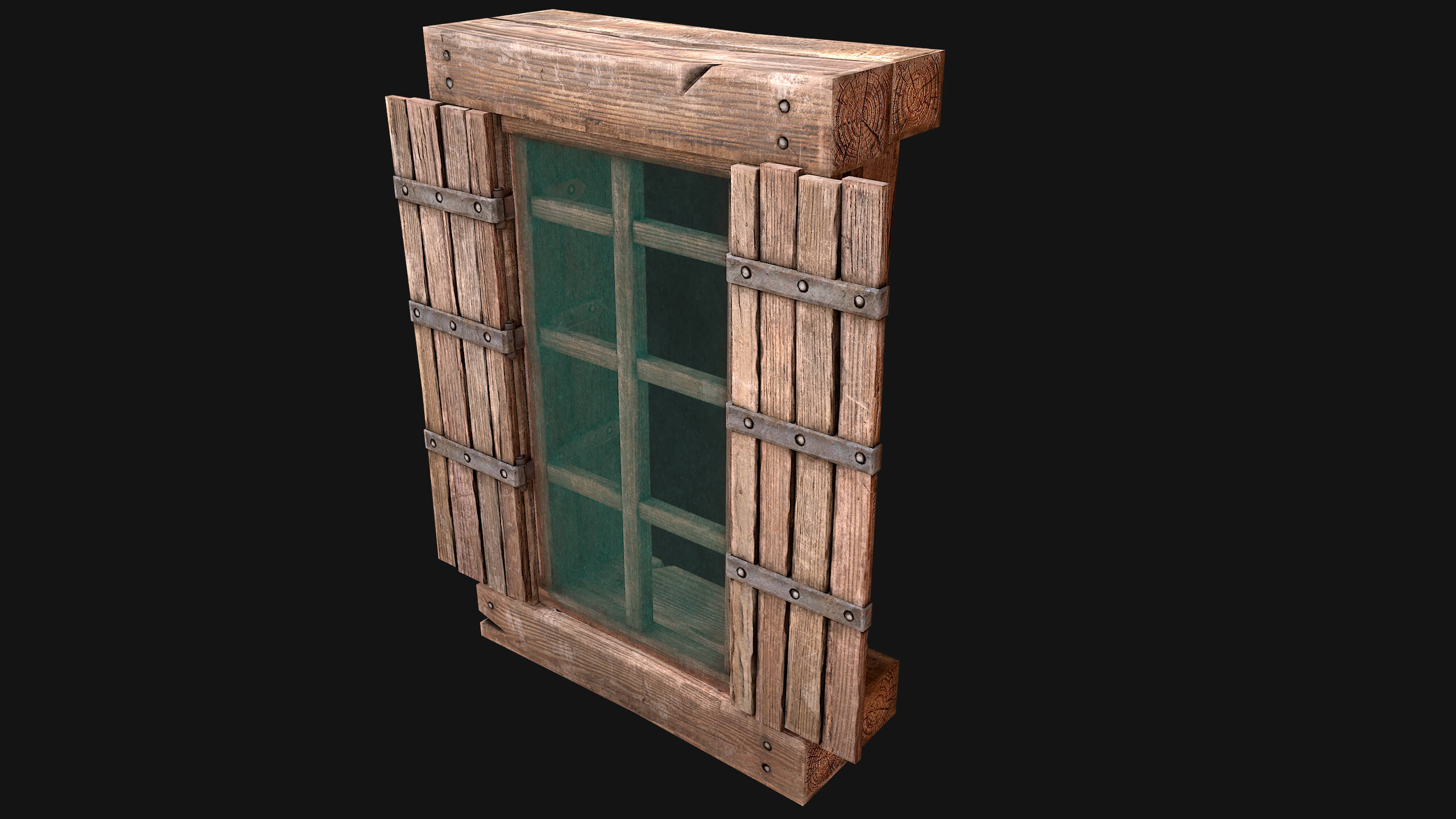 Medieval Windows Set - 3D Model by Dereza