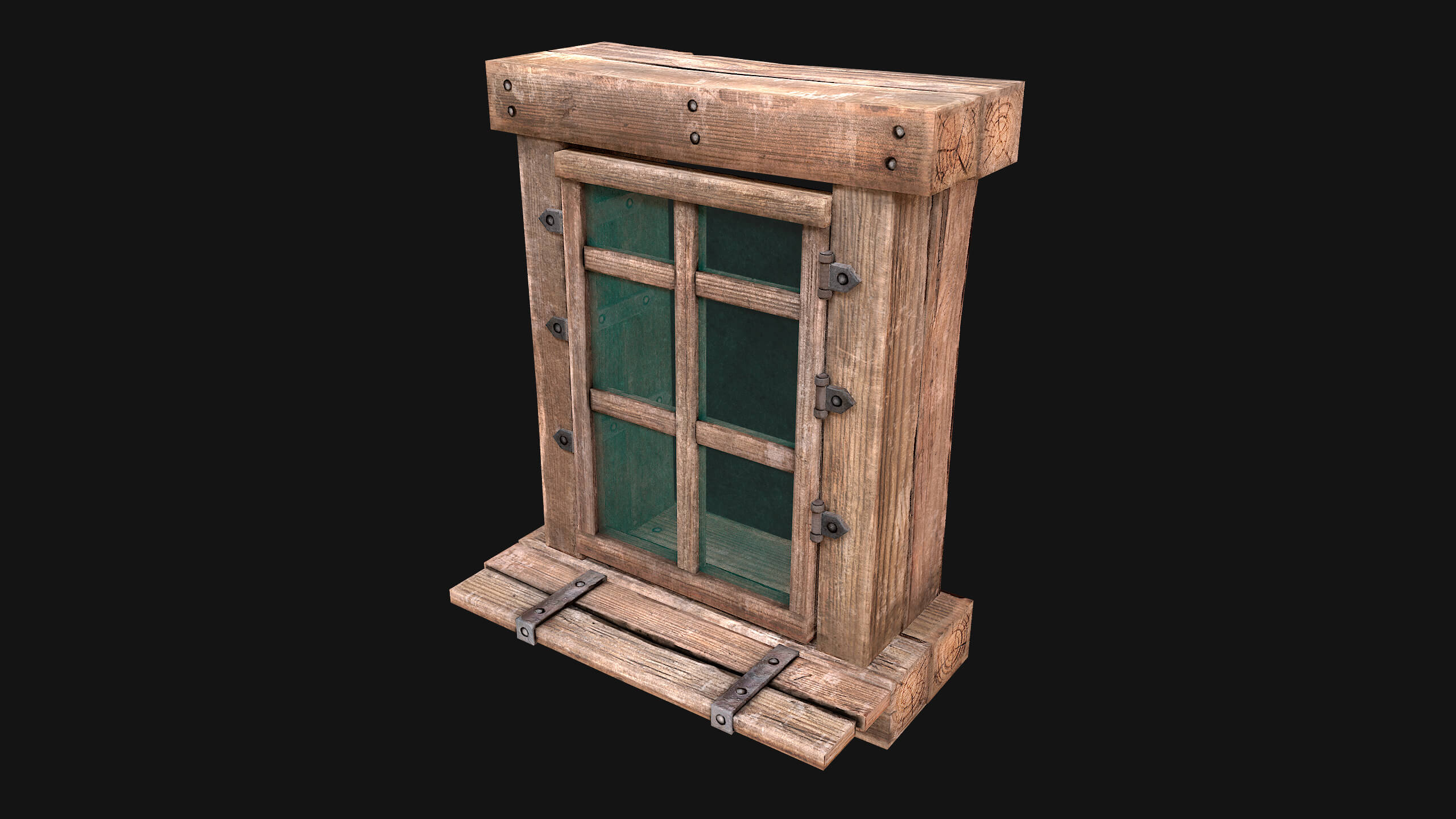 Medieval Windows Set - 3D Model by Dereza