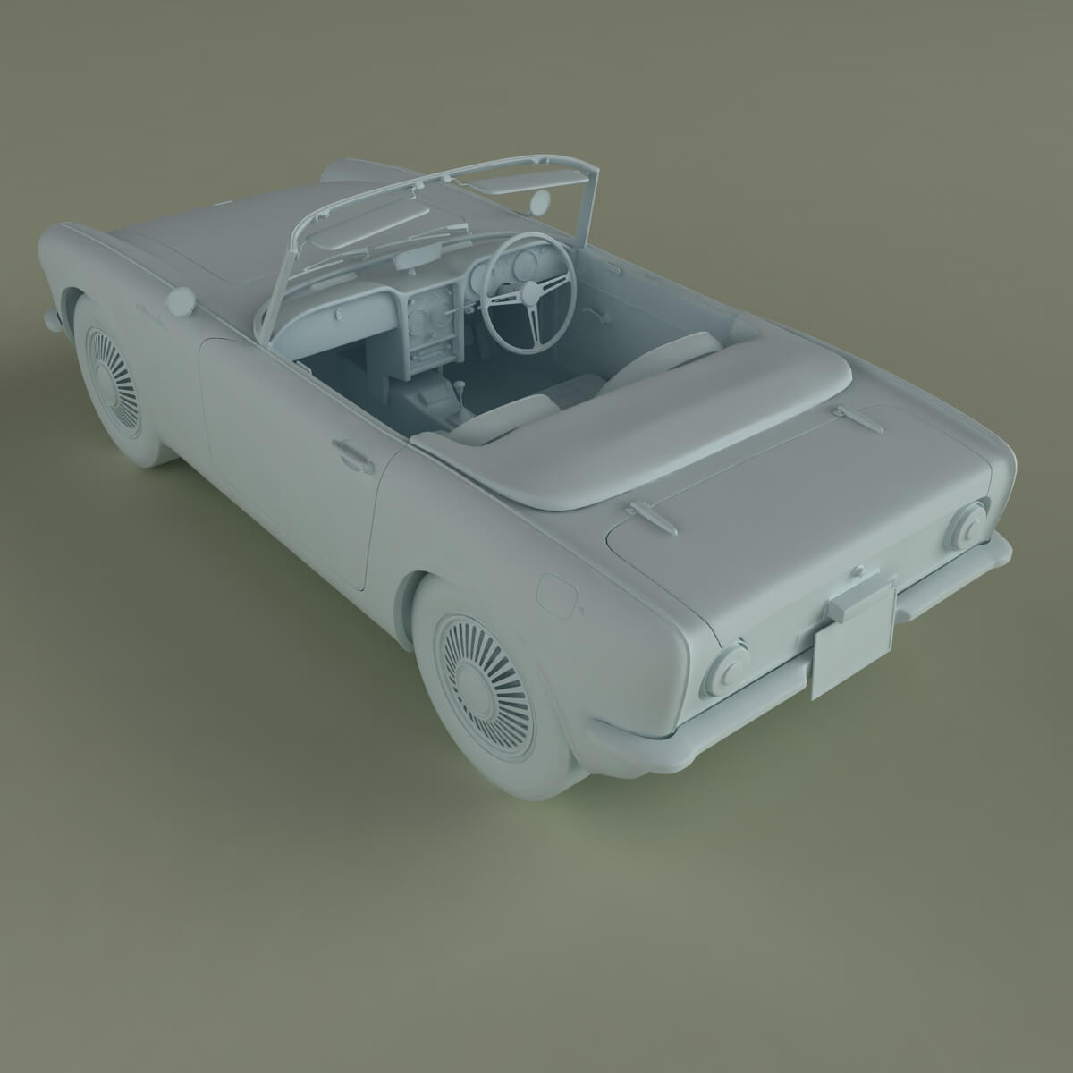 Honda Sports S360 3D Model by desmonster