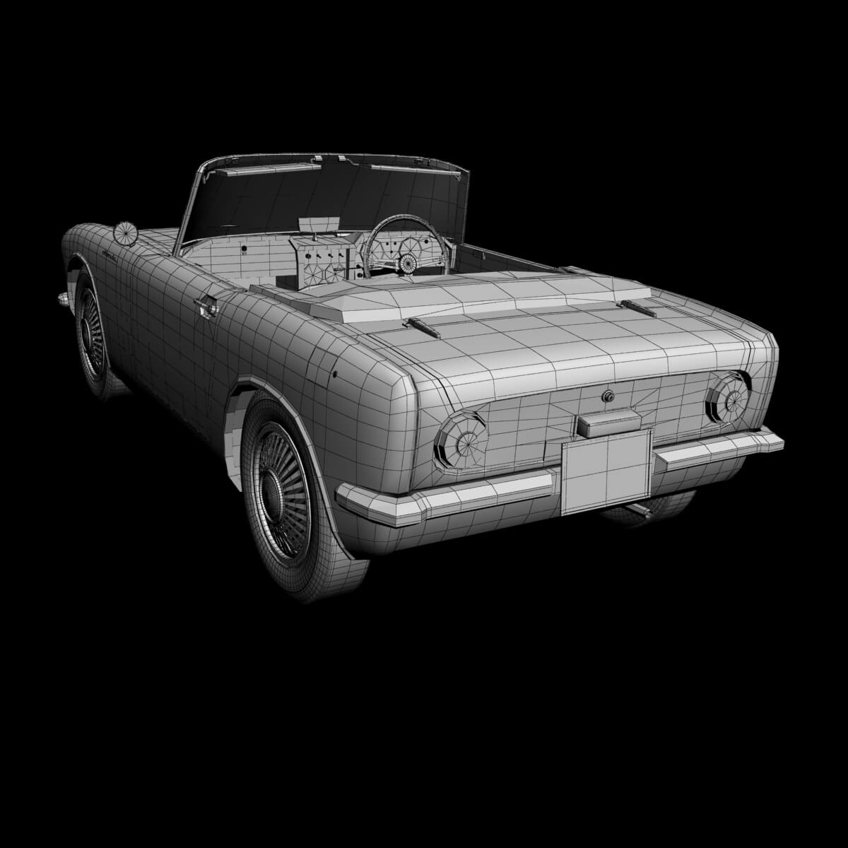 Honda Sports S360 3D Model by desmonster