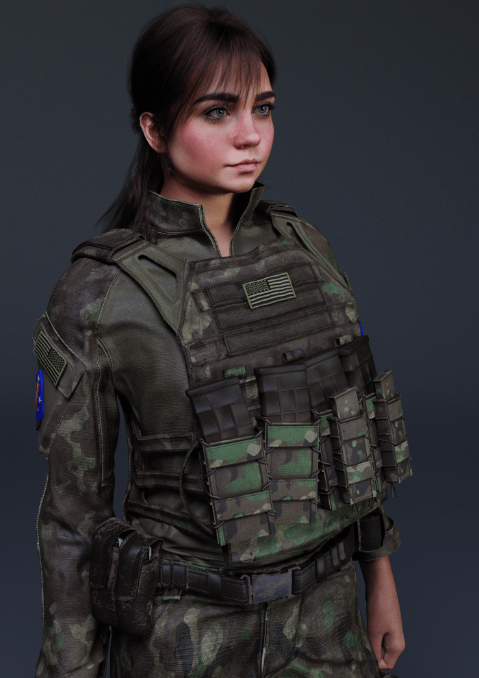 Hailey Lujan 3D Render, Digital Art by DEVIANT