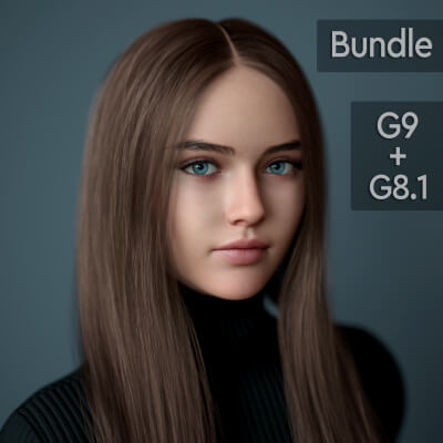 Kristina for Genesis 9 and 8.1 Female