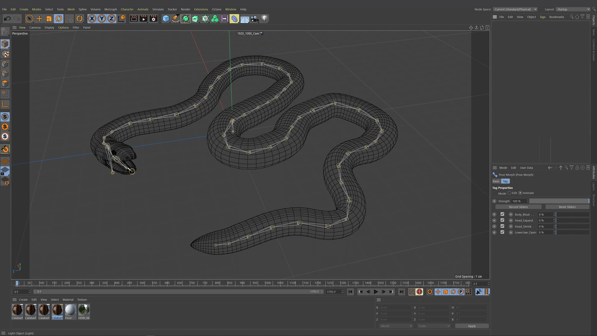 Animated Calabar Python - 3D Model by Dibia Digital