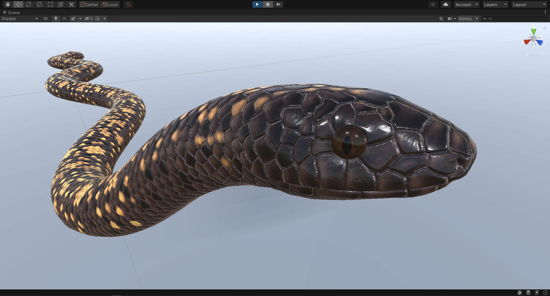 Animated Calabar Python - 3D Model by Dibia Digital