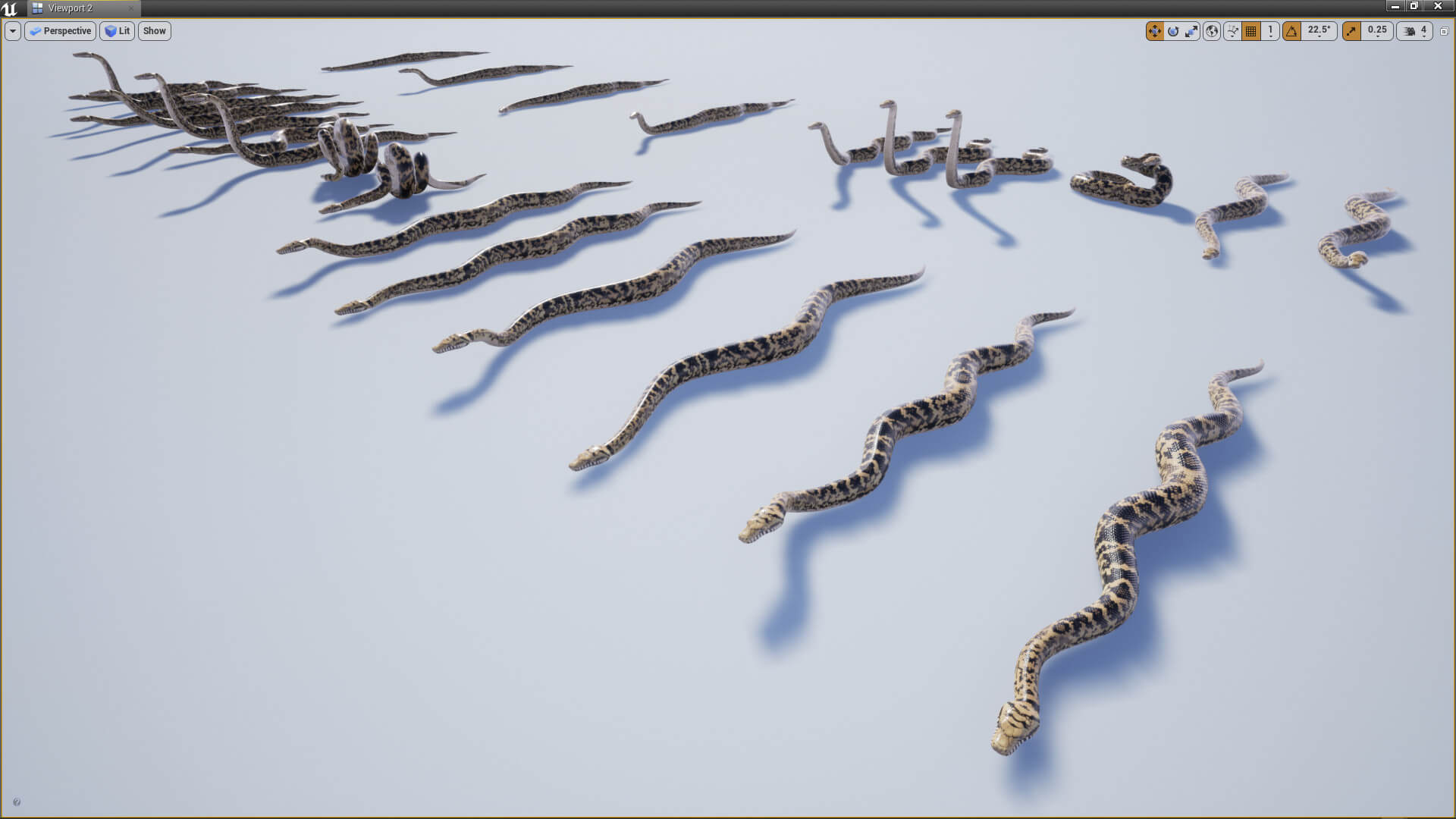 Animated Scrub Python - 3D Model by Dibia Digital