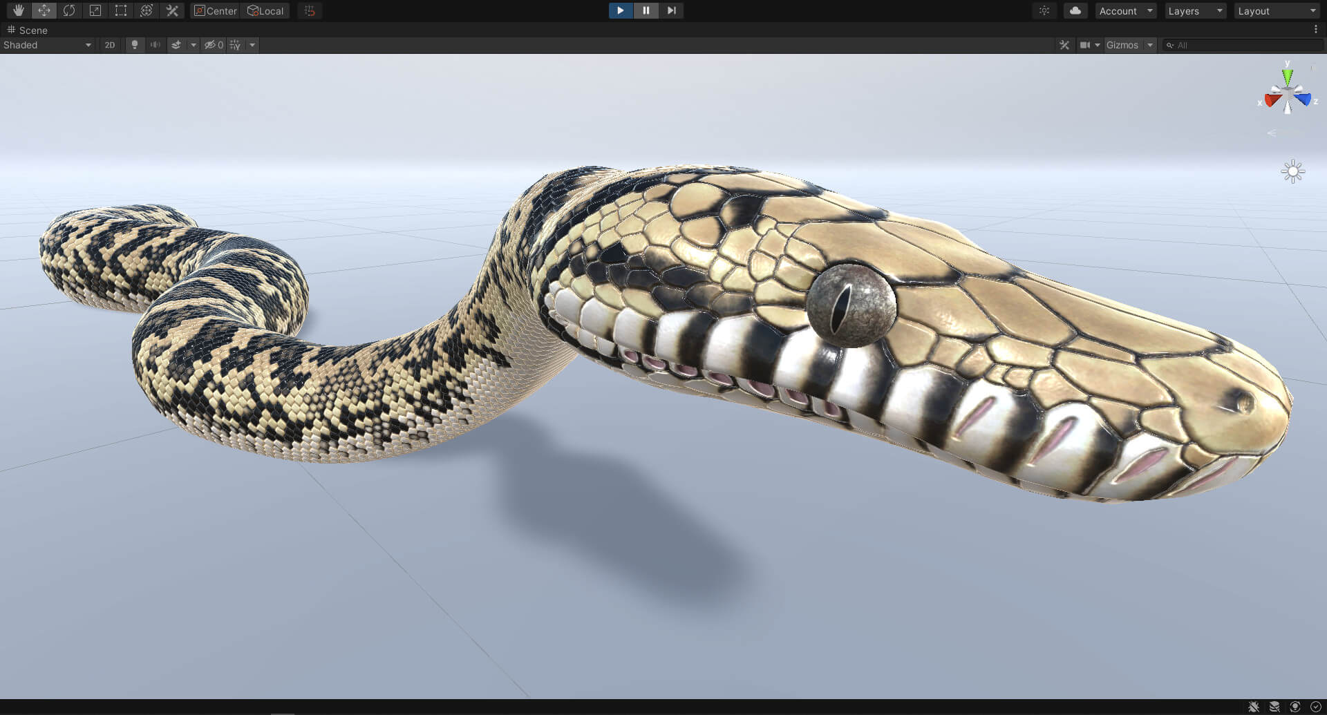 Animated Scrub Python - 3D Model by Dibia Digital