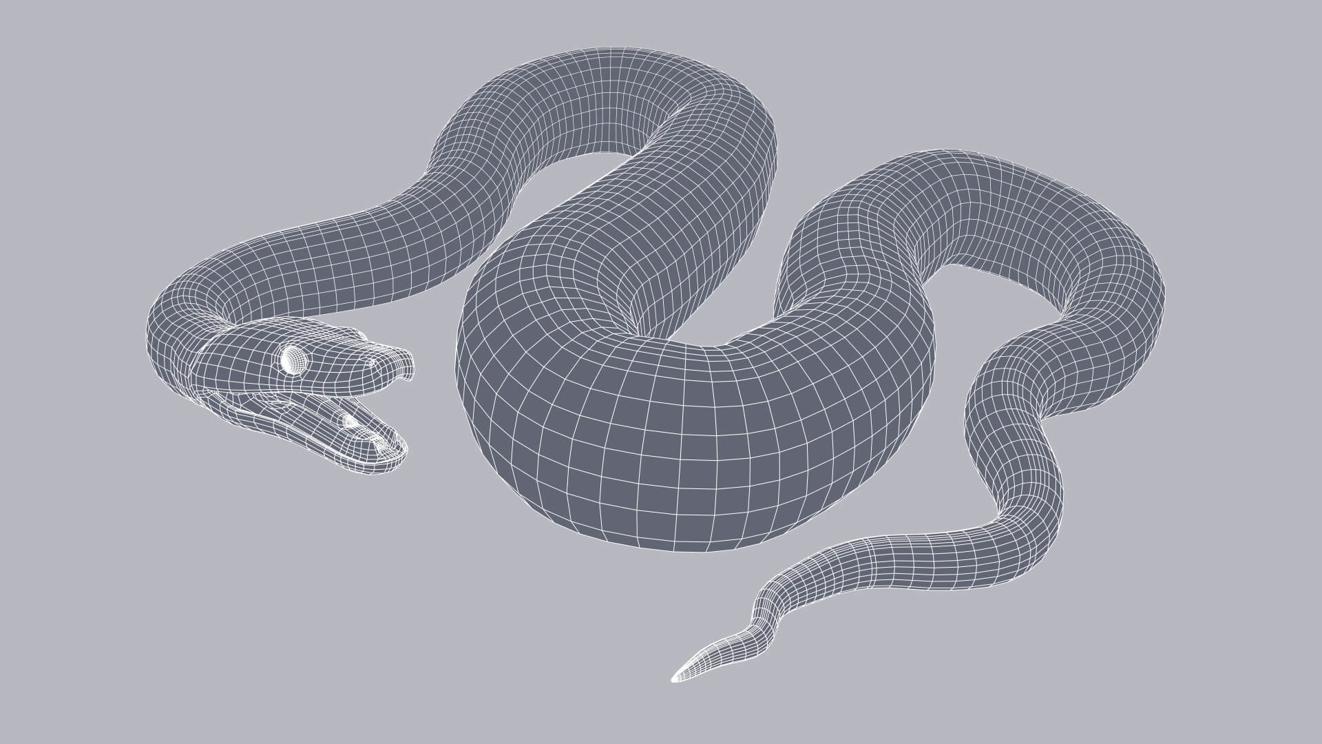 Animated Scrub Python - 3D Model by Dibia Digital