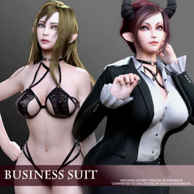 Business Suit and Lingerie for Genesis 8 and 8.1 Female