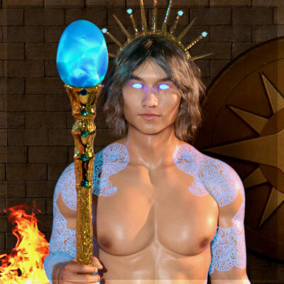 Magic Staff and Poses for Genesis 8 Male and Female