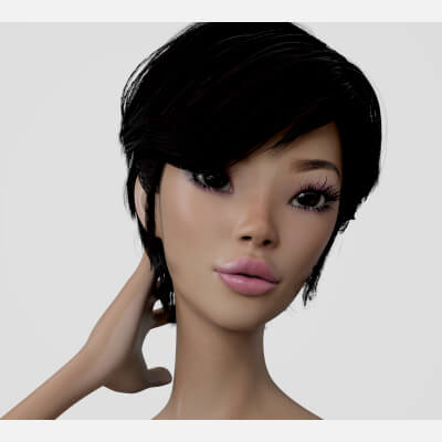 3D Female Character Xue
