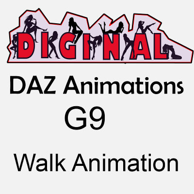 DAZ G9 Walk Animations SET9