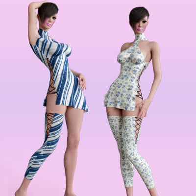 Eno Sexy Dress for DAZ G8 and G9 Females
