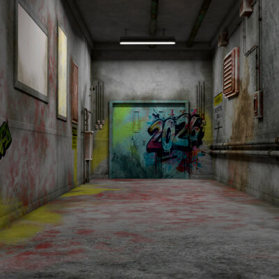 Old Corridor Level-0 for Daz Studio