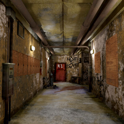 Old Corridor Level-3 for Daz Studio