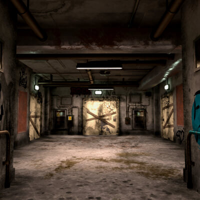 Old Corridor Level-X for DAZ Studio