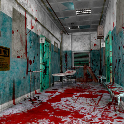 Old Hospital Corridor for DAZ Studio