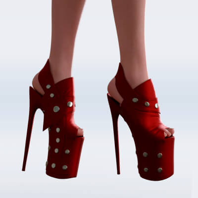 Sexy BDSM Eros High Heels for Genesis 8 and 9