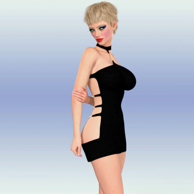 Sexy Slash Dress for G8 and G9 Females