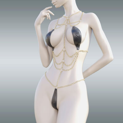 Sexychains Bikini 2 for DAZ Genesis 8 Female