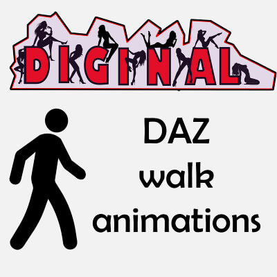 Walk Animation SET5 for DAZ