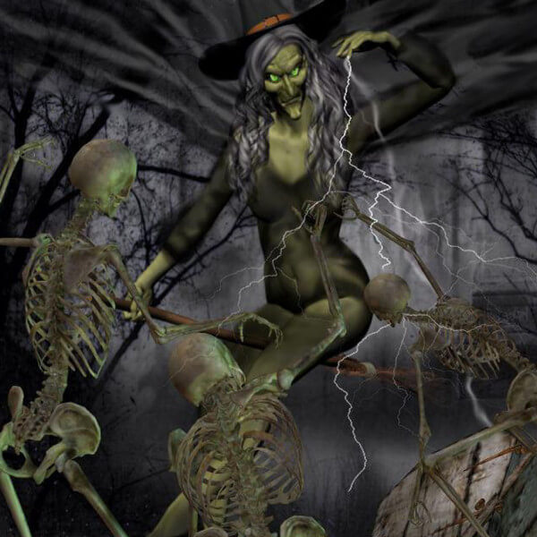 Witch Raise Skeleton