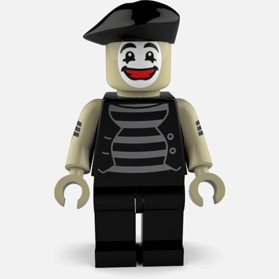lego mime minifigure