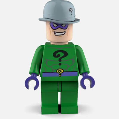 riddler lego minifigure