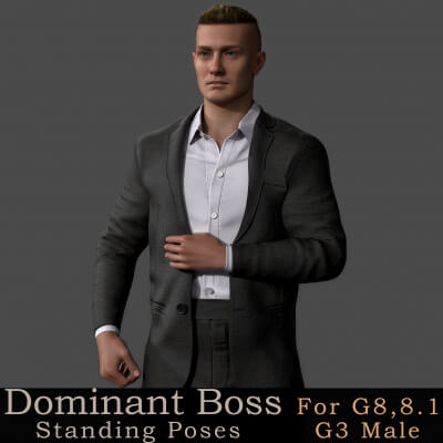 Dominant Boss Standing Poses For G8.8.1 &amp G3 Male