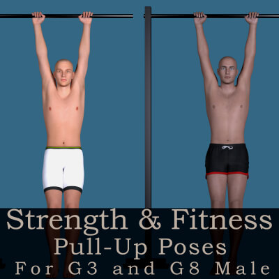 Strength and Fitness Pull-Up Poses for G3 and G8 Male