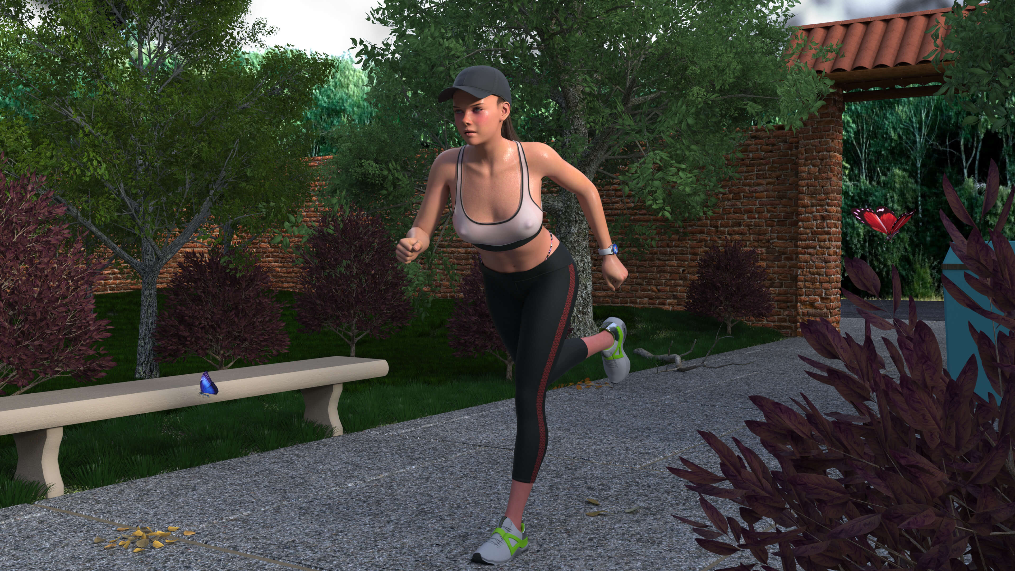 Going for a Run 3D Render, Digital Art by DirkyD