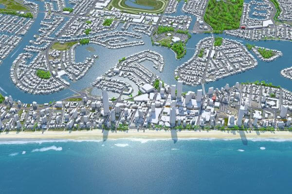 3D Model Maps of Cities