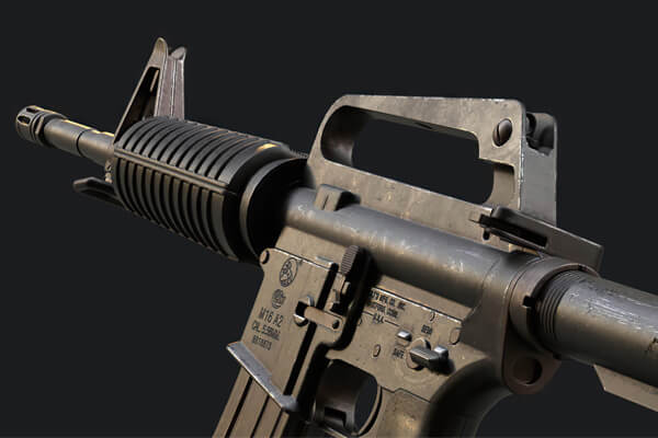 3D Models of Firearms & Other Weapons