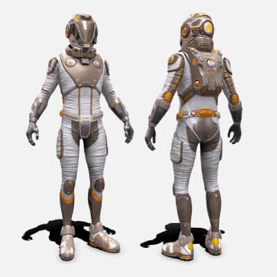 Mars Suit Male 3D Model by dmcrew