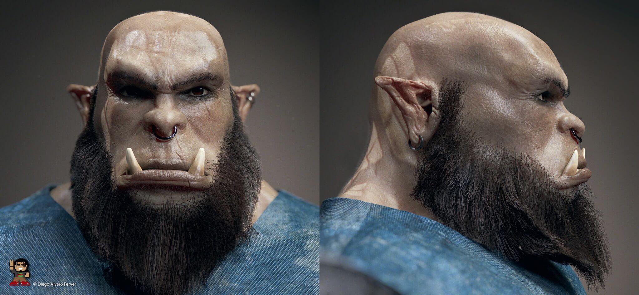 Orc Lighting Test 3D Render RenderHub Gallery