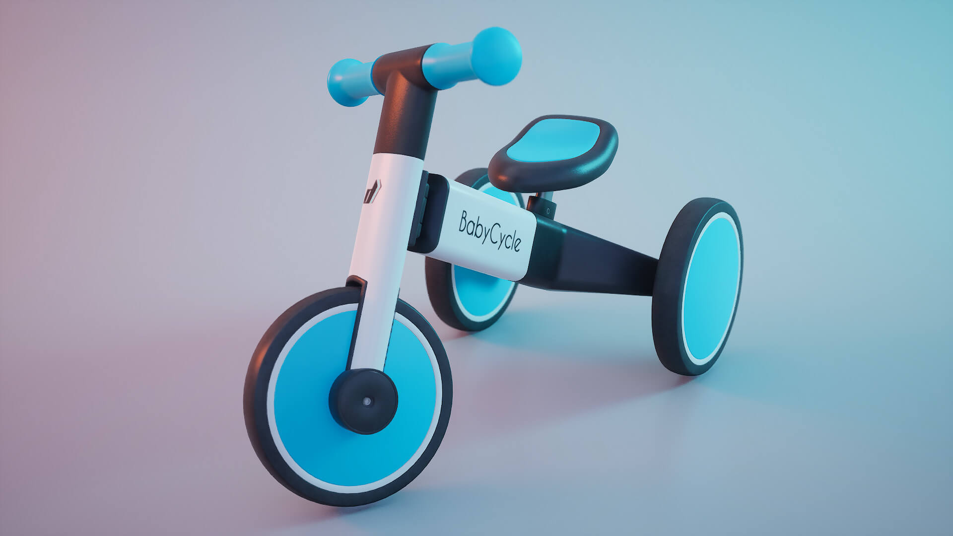 Baby Tricycle 3D Model by Donadel Studio