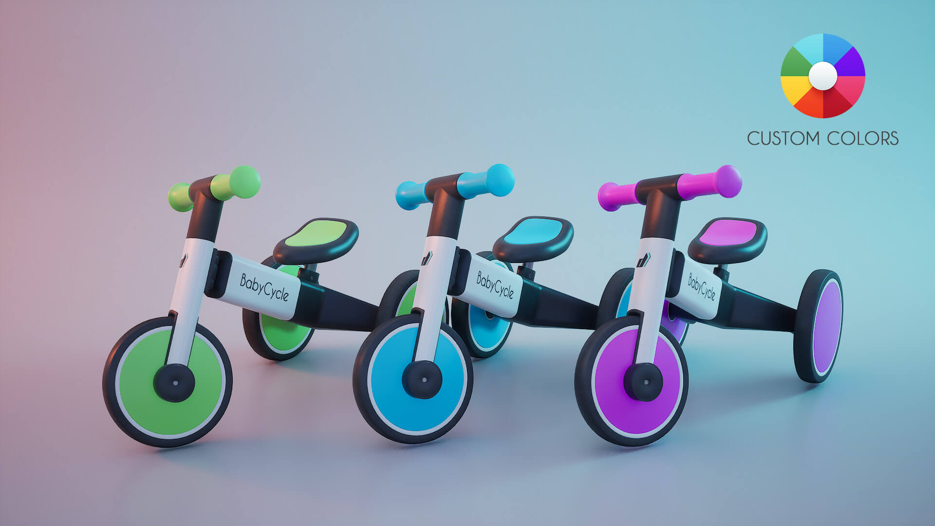 Baby Tricycle 3D Model by Donadel Studio