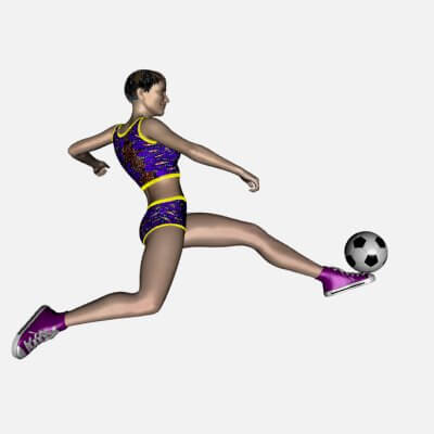 12 Poses G8F Plays Soccer
