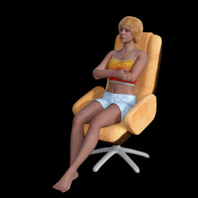 7 Sitting Poses for G8F and G9F