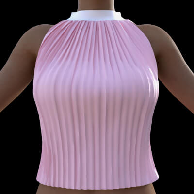 Alessia Pleated Top for Genesis 8 Female by DoroThee237