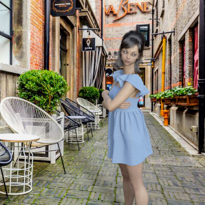 Aurora Halter Dress for G8F by DoroThee237