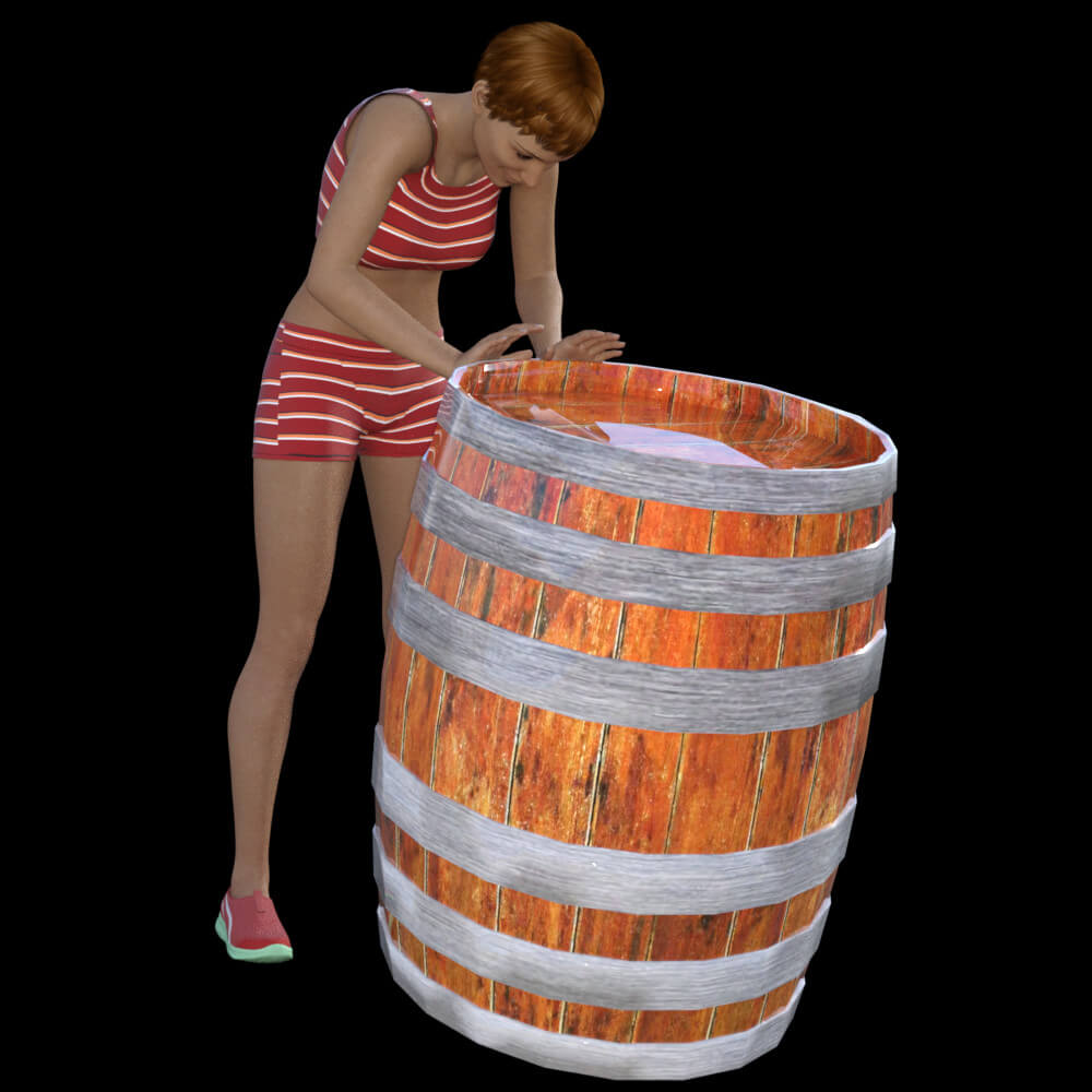 Animationepic Barrel Barrel prop and poses - Daz Content by DoroThee237