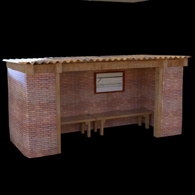 Bus Stop Shelter Genesis Scaled by DoroThee237