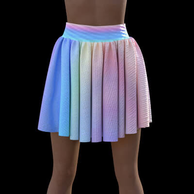 Celestia Pastel Pleated Skirt for G8F