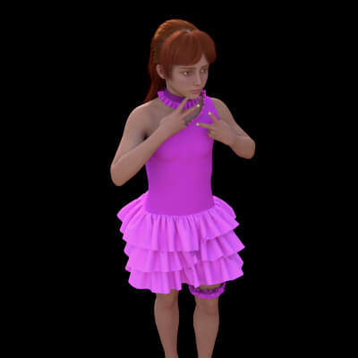 Cocktail Ruffle Dress for G9