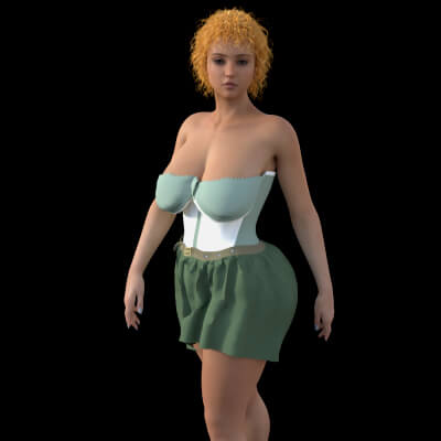 Corset Skirt Set for G9F