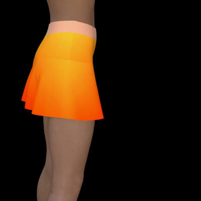 Dynamic Flared Mini Skirt for G8F